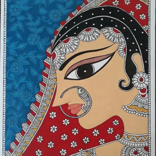 madhubani painting wall hanging
